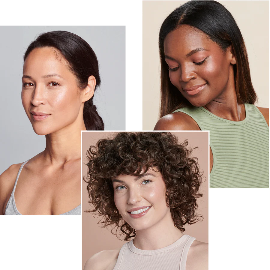 Cuidado de la piel - Mujeres con diferentes tonos de piel